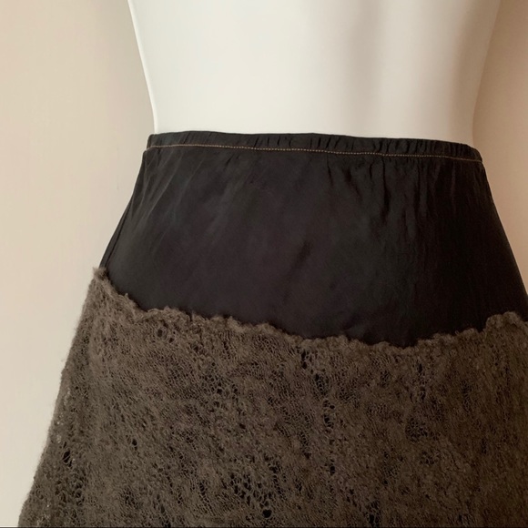 ✖️SOLD✖️Robin Kaplan 100% Silk Boho Tiered Skirt - Picture 3 of 9